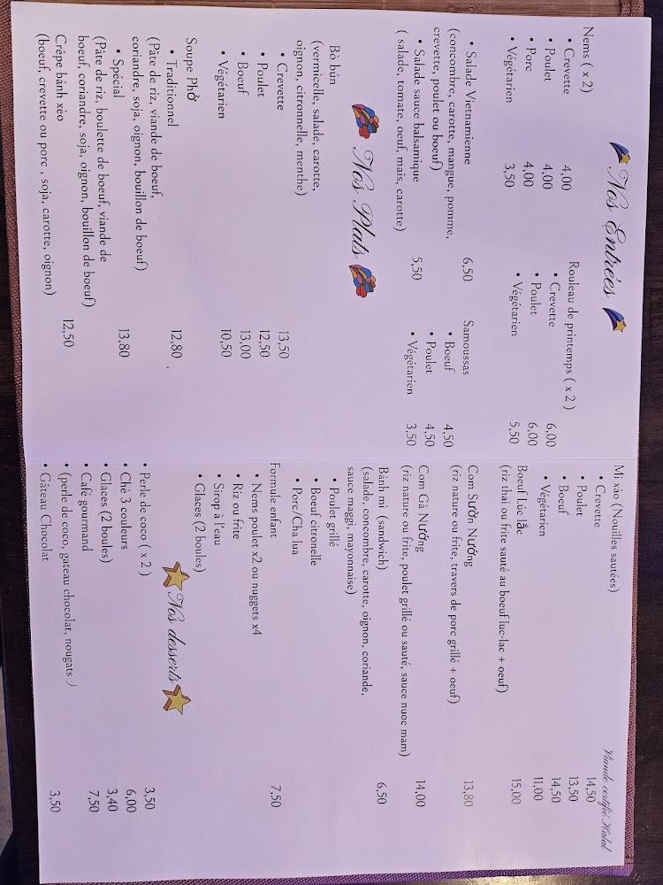 Restaurant Saigon - Menu Image 1